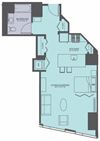Floor Plan at Moment, Chicago, IL 60611